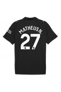 Manchester City Matheus Nunes #27 Fotballdrakt Borte Klær 2025-26 Korte ermer